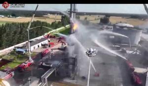 浪潮消防 F-500多功能泡沫滅火劑，經(jīng)全國(guó)層層遴選，不負(fù)眾望，順利完成國(guó)家 安全委員會(huì)“應(yīng)急使命·2025”演習(xí)！